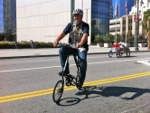 Stephen Test Rides a STRiDA Folding Bike